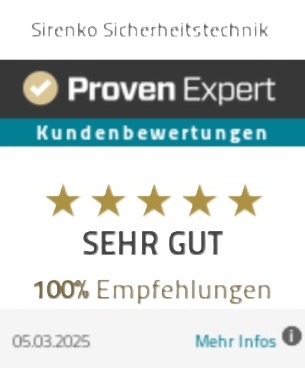 Sirenko Sicherheitstechnik ProvenExpert Bewertungssiegel square
